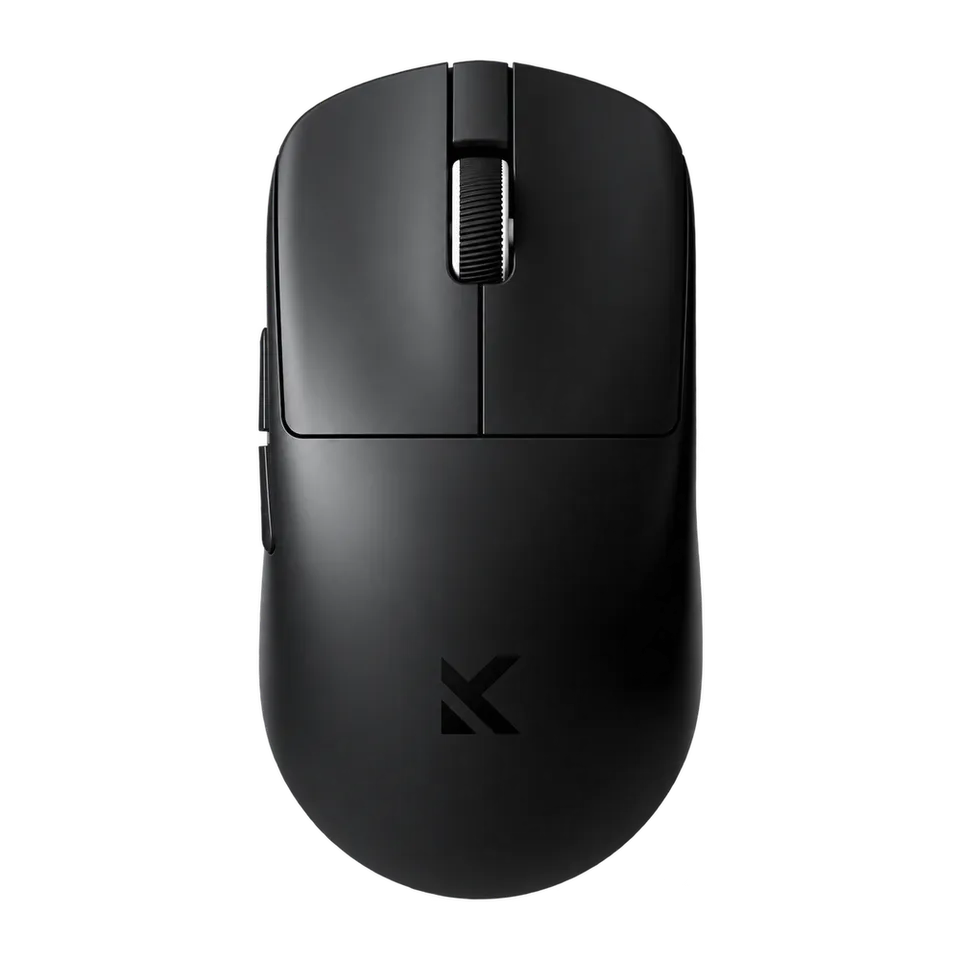 Black MCHOSE L7 Ultra+ gaming mouse, viewed from above.