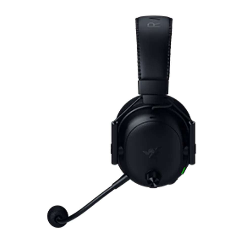Black Razer BlackShark V3 Pro headset with attached boom microphone.