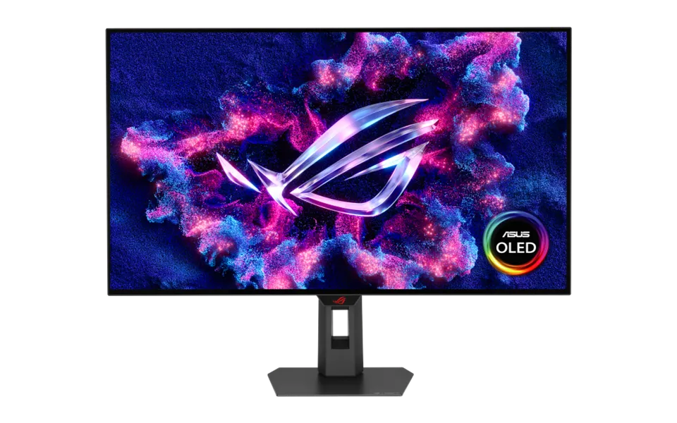 ASUS ROG XG32UCWMG, isolated on a transparent background.